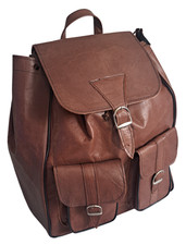 Zaino Vintage In Vera Pelle