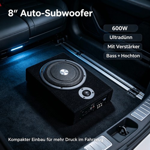 Subwoofer attivo piatto - , 8"