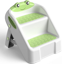 Sgabello Bambini, Scalino per Bambini Bagno Robusto Scaletta a 2 Gradini per Bag