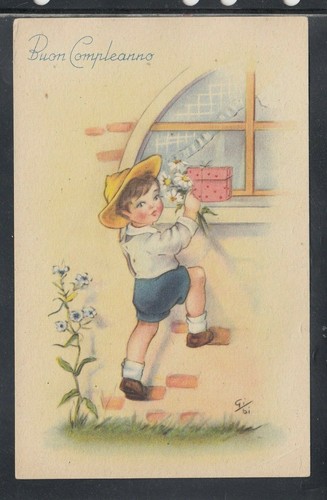 Cartolina buon compleanno - cartolina,