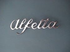 Alfa Romeo Alfetta Logo Fregio Scritta  Cromato Raro Vintage Automobilia Cimelio