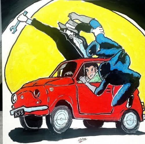 Quadro lupin e jeghen mini - ,