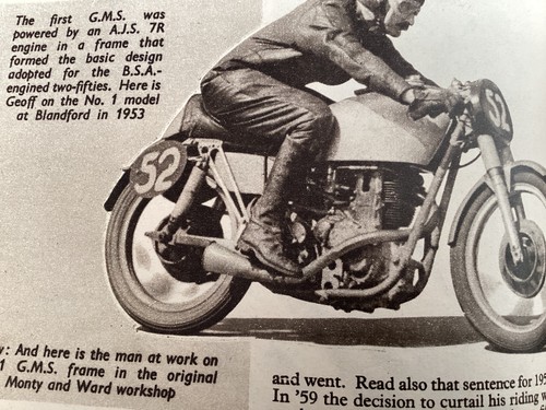 Ajs geoff monty first bike - first,