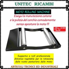 Moto Rolling Machine pedana a rulli professionale per la rotazione delle ruote