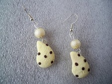 ORECCHINI IN FIMO FATTI A MANO BISCOTTO GOCCIOLE