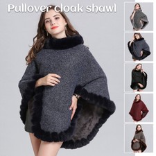 Pullover girocollo pelliccia