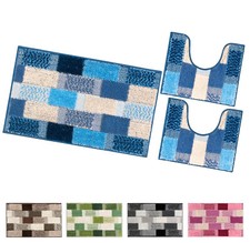 Tappeto bagno parure set 3