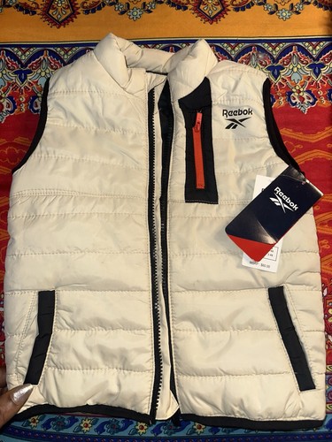 Gilet imbottito reebok beige - gilet,