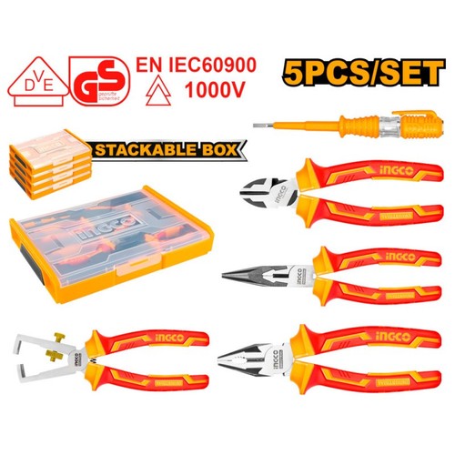Pinza isolate 1000v ingco kit - 1000v,