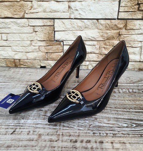 Decollete vernice nero - in,