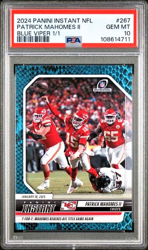 Psa patrick mahomes - 10, blue