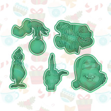 Grinch Natale set cookie