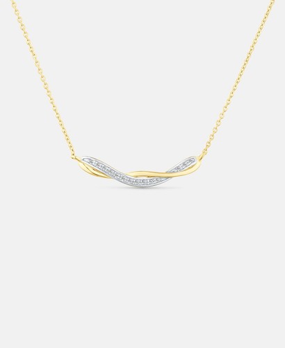 Collana incrociata oro - incrociata, in