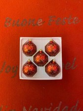 5 palline di Natale vintage