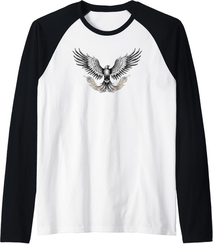 Aquila con piume ornate - piume, maglia