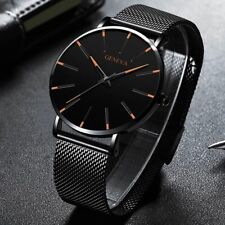 Orologio da Polso UOMO, Elegante Orologio da Polso UOMO, Orologio Nero/ARANCIONE