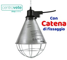 Riflettore lampada Riscaldante per Pulcini Suini Cuccioli  → Portalampada E27