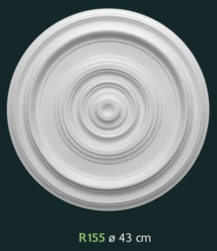 Rosone gesso bianco per - in,