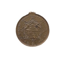 *HH* Medaglia Antica Religiosa Votiva Devozionale Madonna Della Corona Pietà 