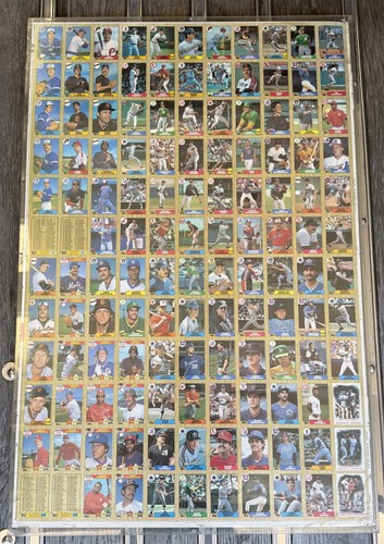 Topps baseball card sheet 1987 - baseball,