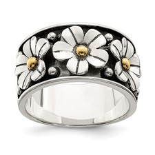 Anello margherita argento - margherita,