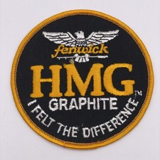 Fenwick Fishing Fish Vintage anni 80 Iron On Patch Raro NOS Logo Bass Lures Grafite HMG