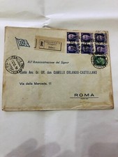 STORIA POSTALE RACCOMANDATA