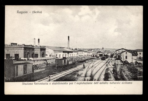 Cartolina ragusa stazione - cartolina,