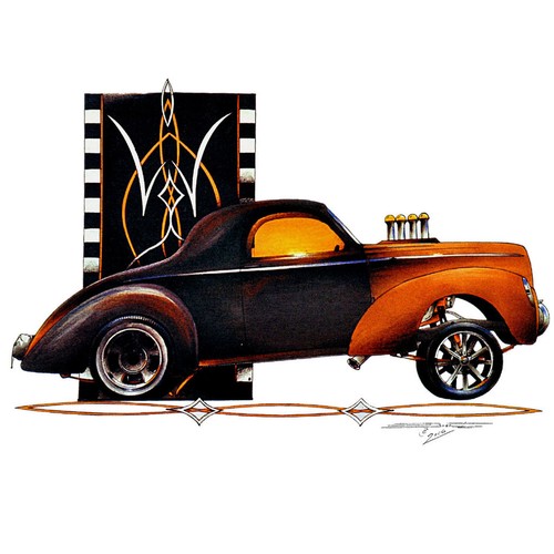 Shirt gessato hot rod tiki - gessato,
