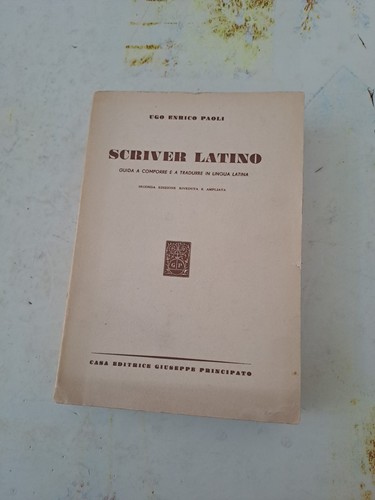 Scriver latino guida - scriver, a