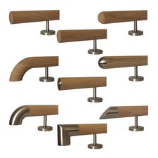 Corrimano ringhiera rovere non