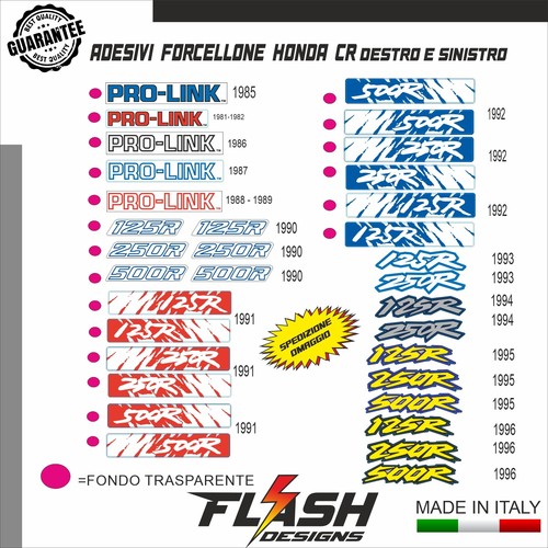 Honda adesivi forcellone in - honda,