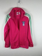 Adidas Felpa Tuta Fucsia Bianco Verde taglia S Donna Women Sport Top Jacket