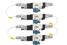 4 Elettrovalvole Pneumatiche Metal Work – Modulo da 4 Valvole