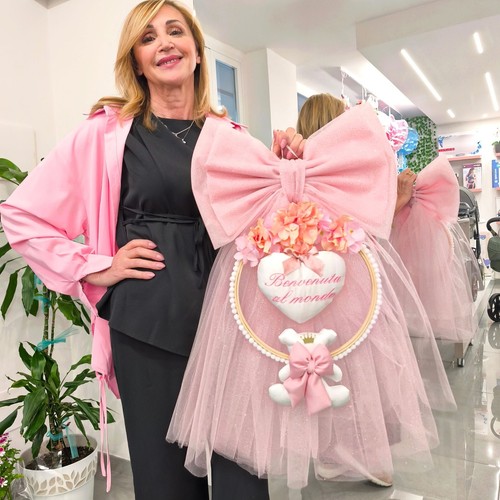 Fiocco nascita tulle con - nascita,