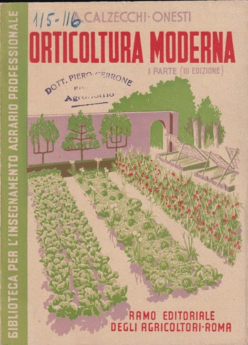 Orticoltura moderna parte - orticoltura, i