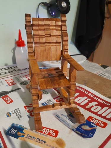 Sediolina artigianale legno - sediolina, in