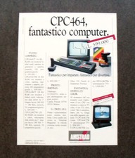 [GCG] I542 - Advertising Pubblicità - AMSTRAD CPC 464 , FANTASTICO COMPUTER