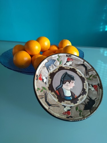 Piatto vintage ceramica sarda - vintage,