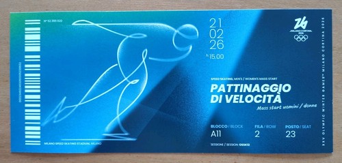 Biglietto ricordo olimpiadi - ricordo,