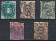 1889 - REGNO - UMBERTO I° - SERIETTA  USATA - CATALOGO EURO 196,00