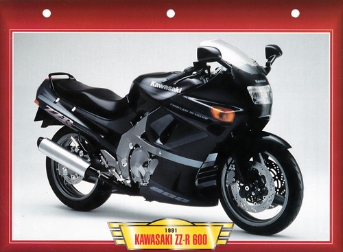 Carte fiche technique - moto,
