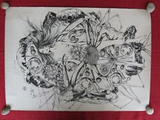 MANIFESTO POSTER NUMERATO 1971 GUIDO CREPAX SEGNO ZODIACALE CANCRO QUADRAGONO