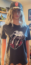 T shirt Zara bambino rolling stones taglia 11-12 con cappello regolabile abbinato