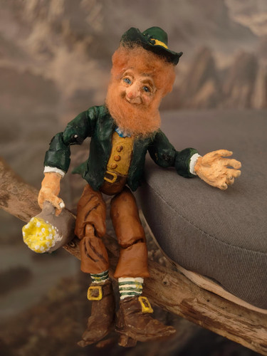 Leprechaun con sfondo - leprechaun, di