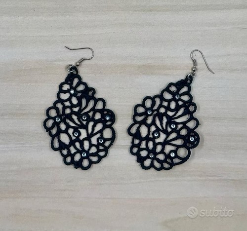 Orecchini pizzo ricamati - orecchini,