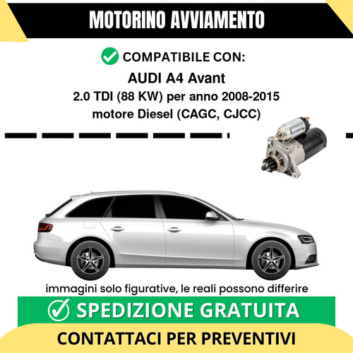 Motorino avviamento audi - audi, a4