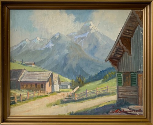 Quadro olio impressionista