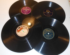 LOTTO di 4 DISCHI GRAMMOFONO
