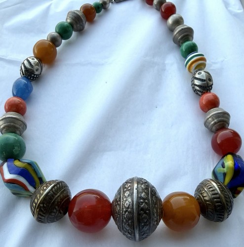 Collana grossa perline - collana,